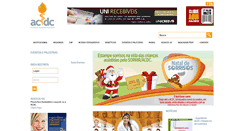 Desktop Screenshot of acdc.com.br
